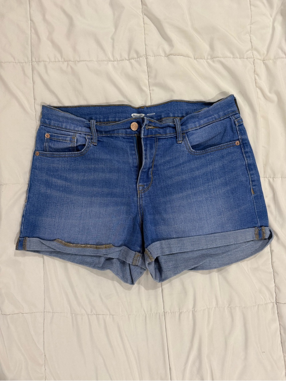 Old Navy - Classic Blue Denim Cuffed Women's Shorts